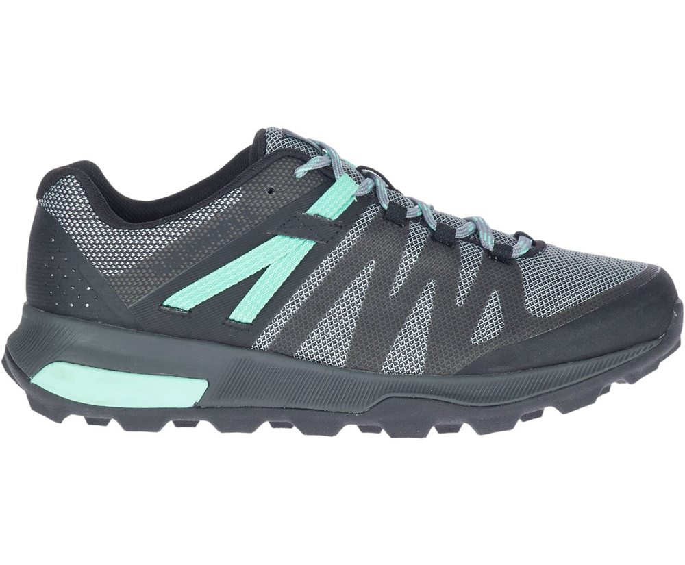 Merrell Hiking Shoes Black - Zion FST - Womens 94QRLAPOM
